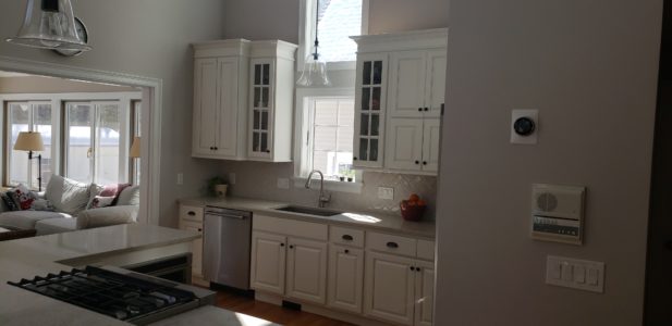 Paint maple cabinets white